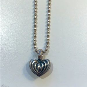 Lagos sterling silver heart necklace